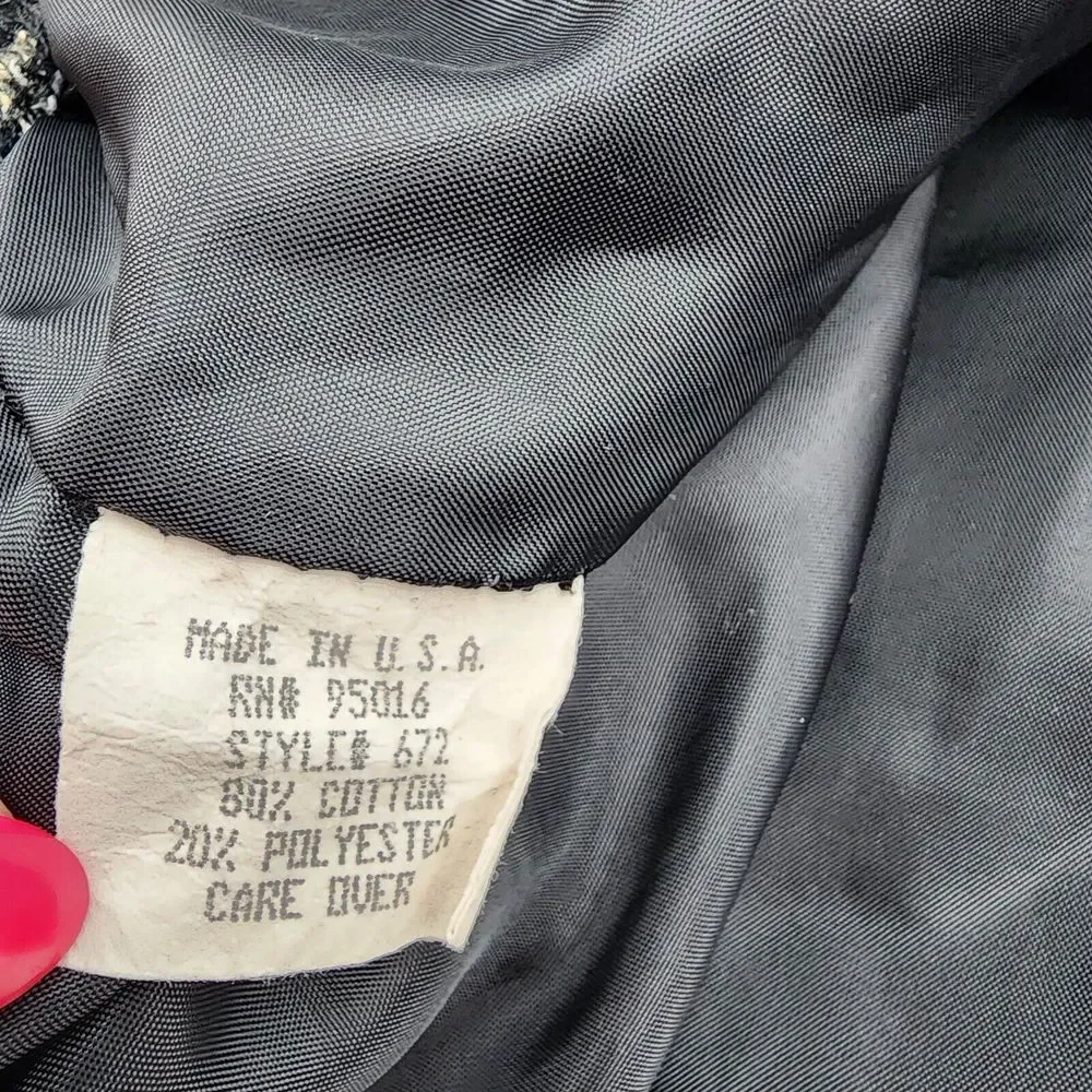 Straight Down Men's Black‎ Beige Sleeveless Golf Sweater  Size L Made USA